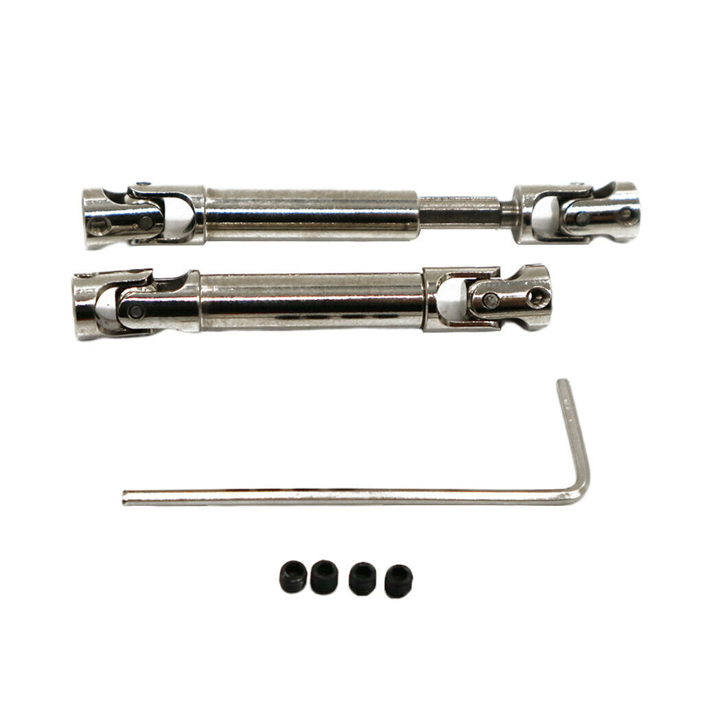 2 Pieces Central CVD Drive Shaft for WPL C14 C24 B14 B24 B16 B36 RC Car 1/16