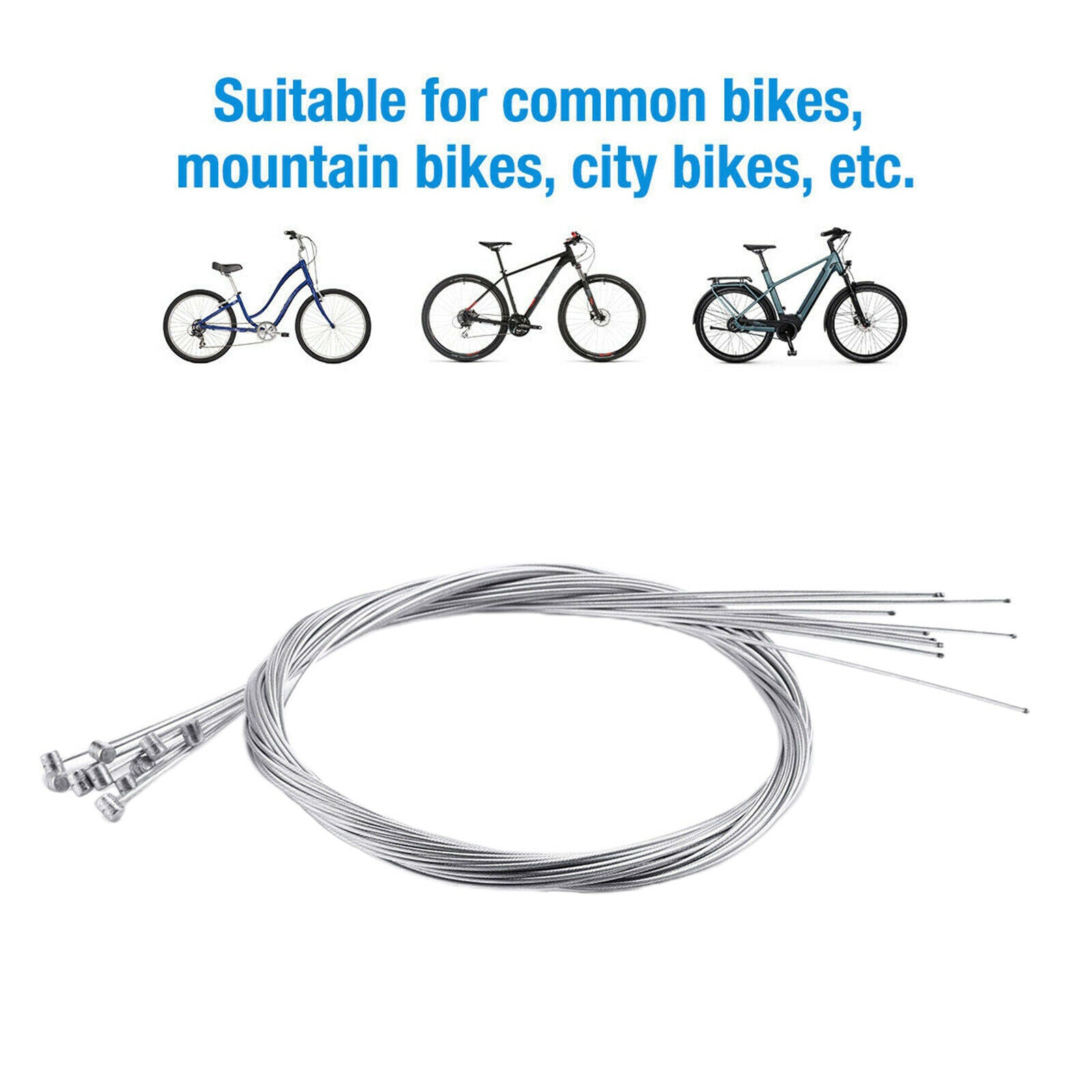 10PCS Bike Shift Brake Cable, Bike Shift Cables, Premium Bike Shifter Cables,