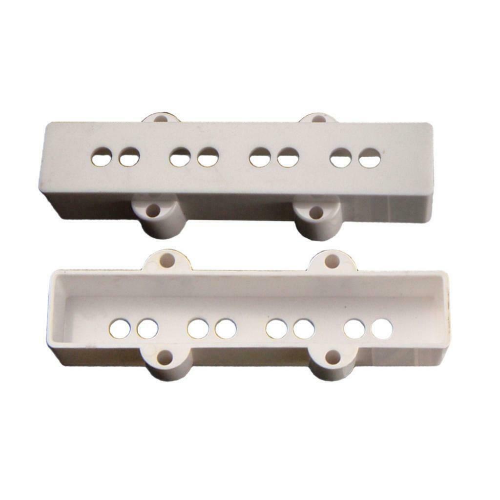 Pack of 2 white bass pickup covers Neck & Bridge for JB Bass