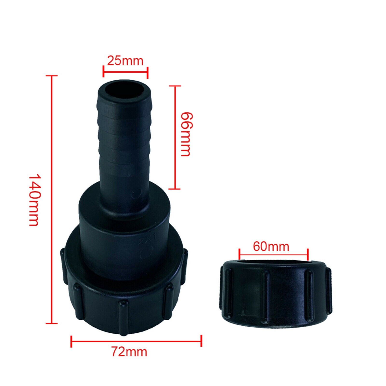 Female Connector Agricultura Quick Water Adapter for 25/32mm Hose 25mm