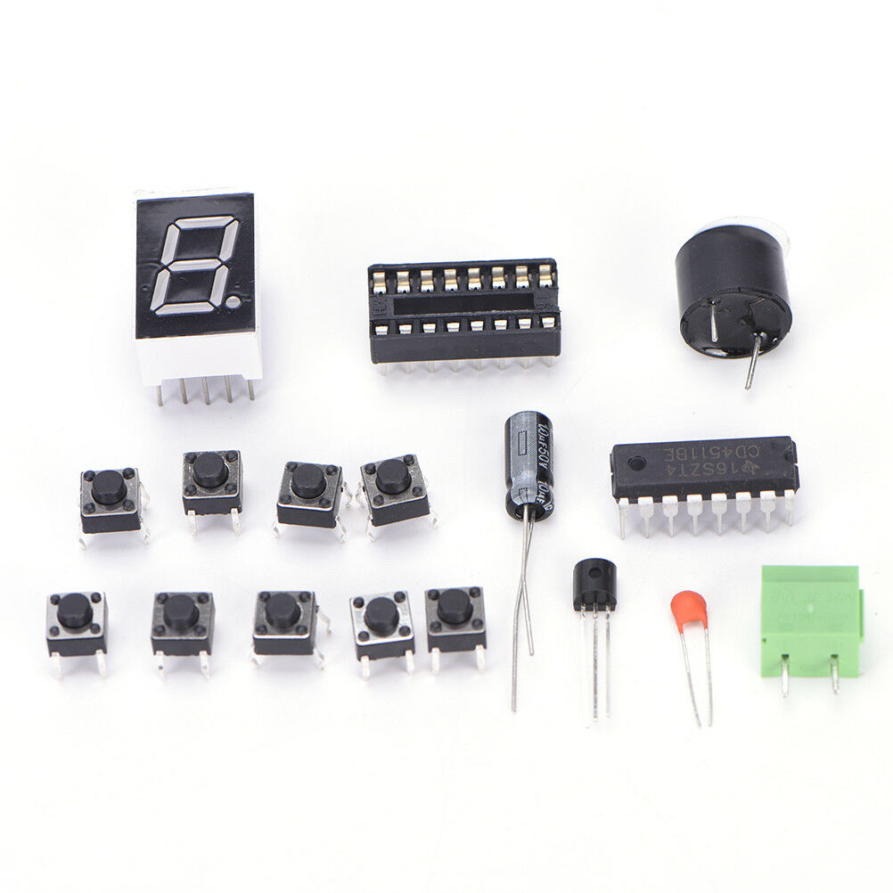8Ways Digital Responder DIY Kit Electronic Components CD4511 Soldering PractO WF