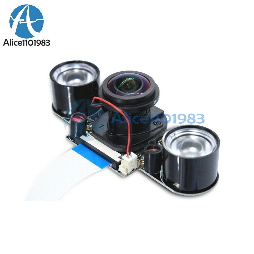 1080P Camera Module Board 5MP 175Â° Fish Eye IR CUT Night Vision For Raspberry Pi
