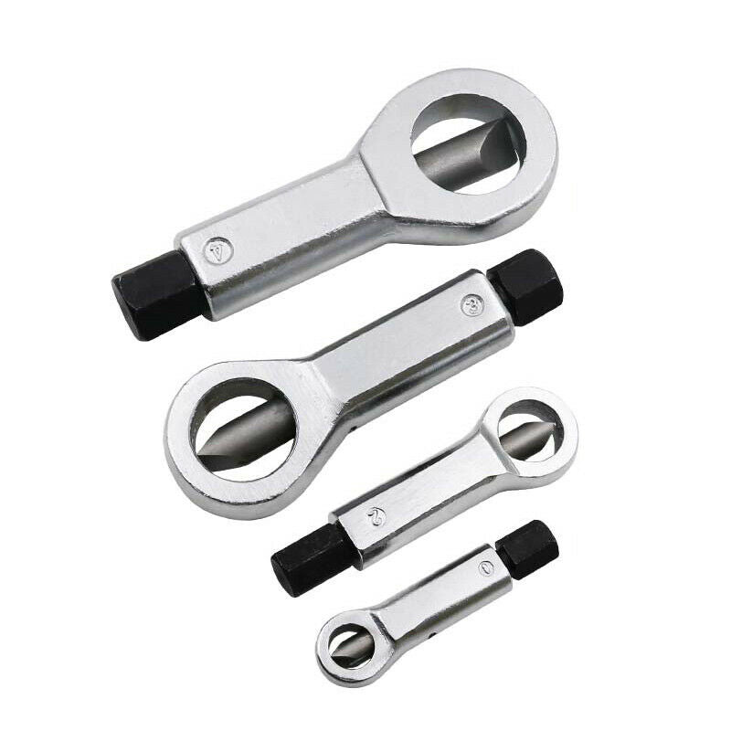 4PCS 9-27mm Manual Pressure Nut Splitter Cracker Breaker Remover Extractor Tool