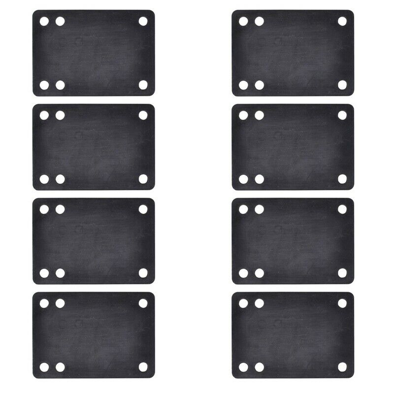 8Pcs Skateboard Risers Pads Longboard Riser Shock Pads Soft Rubber Pads 3mm/J8S7