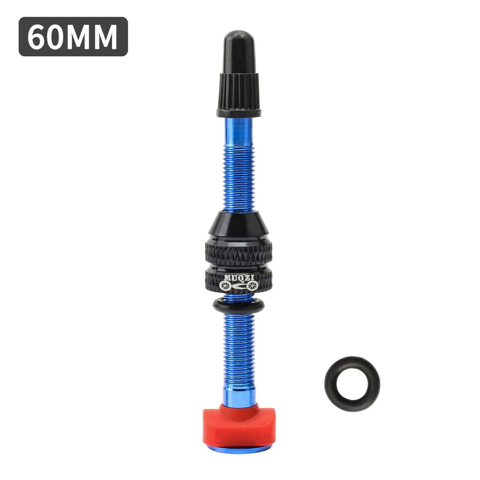 Alloy Tubeless Presta Valve Stem Road Bicycle Tubeless Rim Core 60mm,Blue