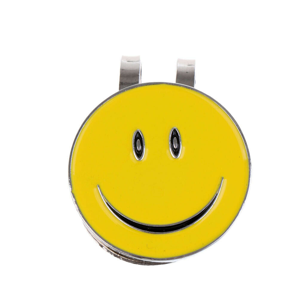 Magnetic Golf Ball Marker Golfer   Smile Face Present Club Giveaways