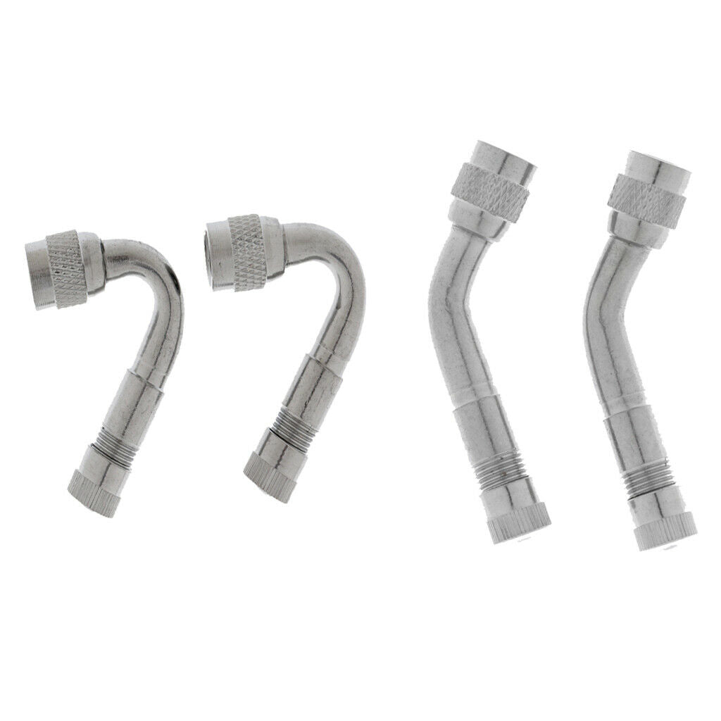 4 Pieces 45 135 Degree Car Motorcycle Air Tire Tyre Valve Extension Stems