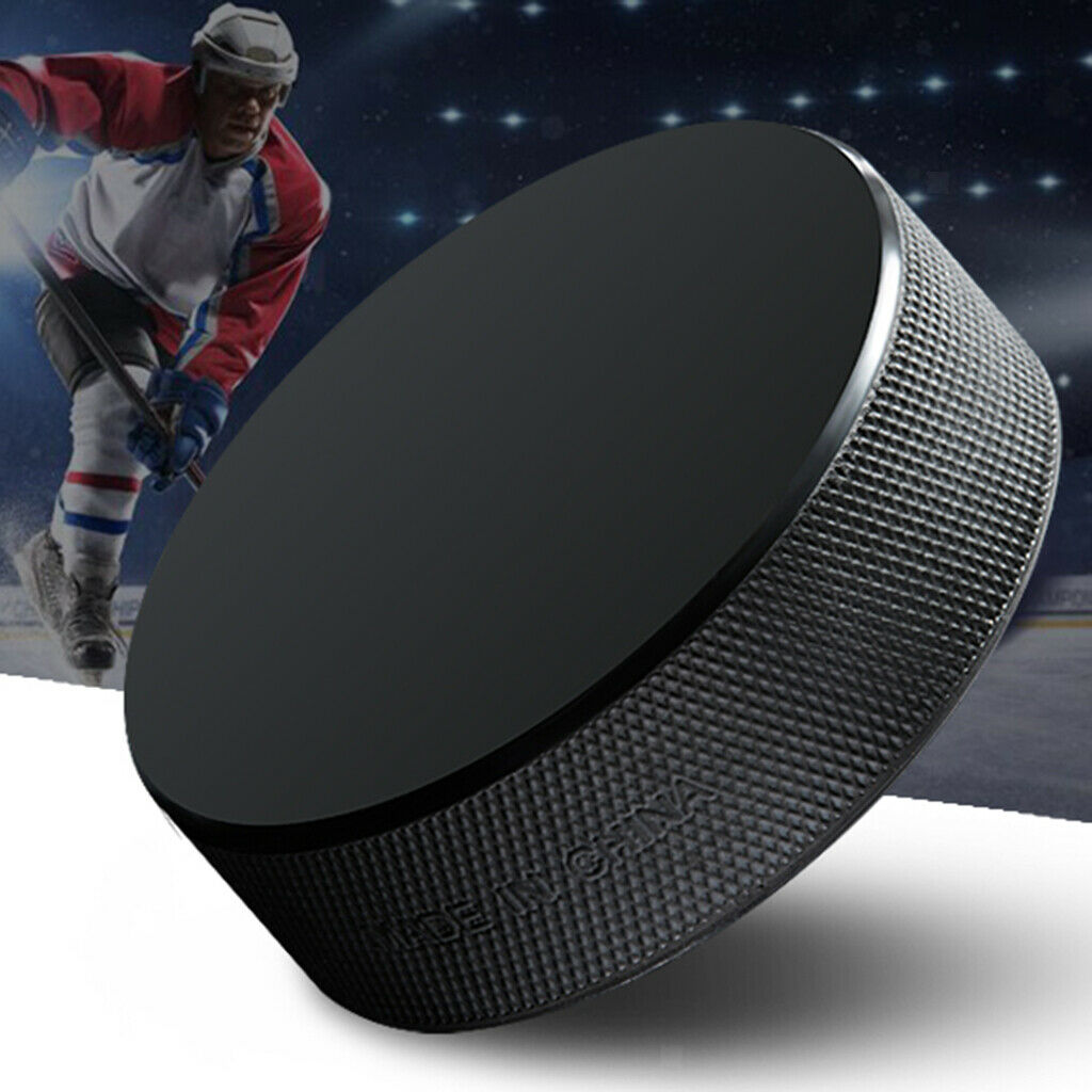 2Pcs Ice Hockey Pucks Rubber Standard Ï†7.5cm Hockey Balls for Beginners