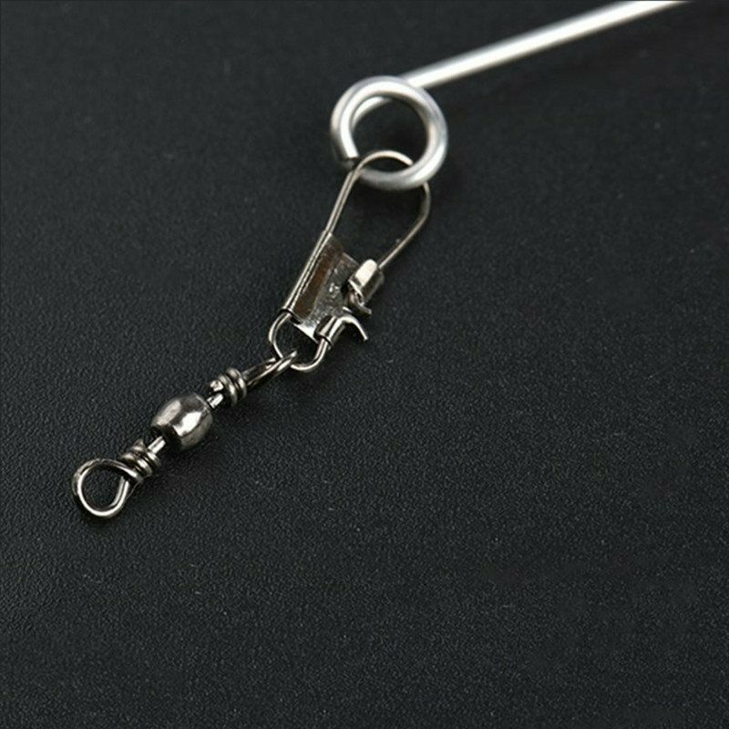 5pc Stainless Steel Camping Automatic Fishing Device Spring Ejection HookB Tt