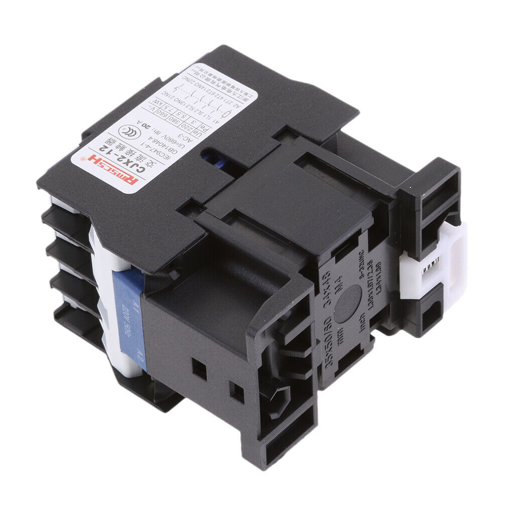 CJX2 1210 220 Volt 12 A 50/60 Hz Coil 3-phase, Three-pole, 1NC Motor Control,