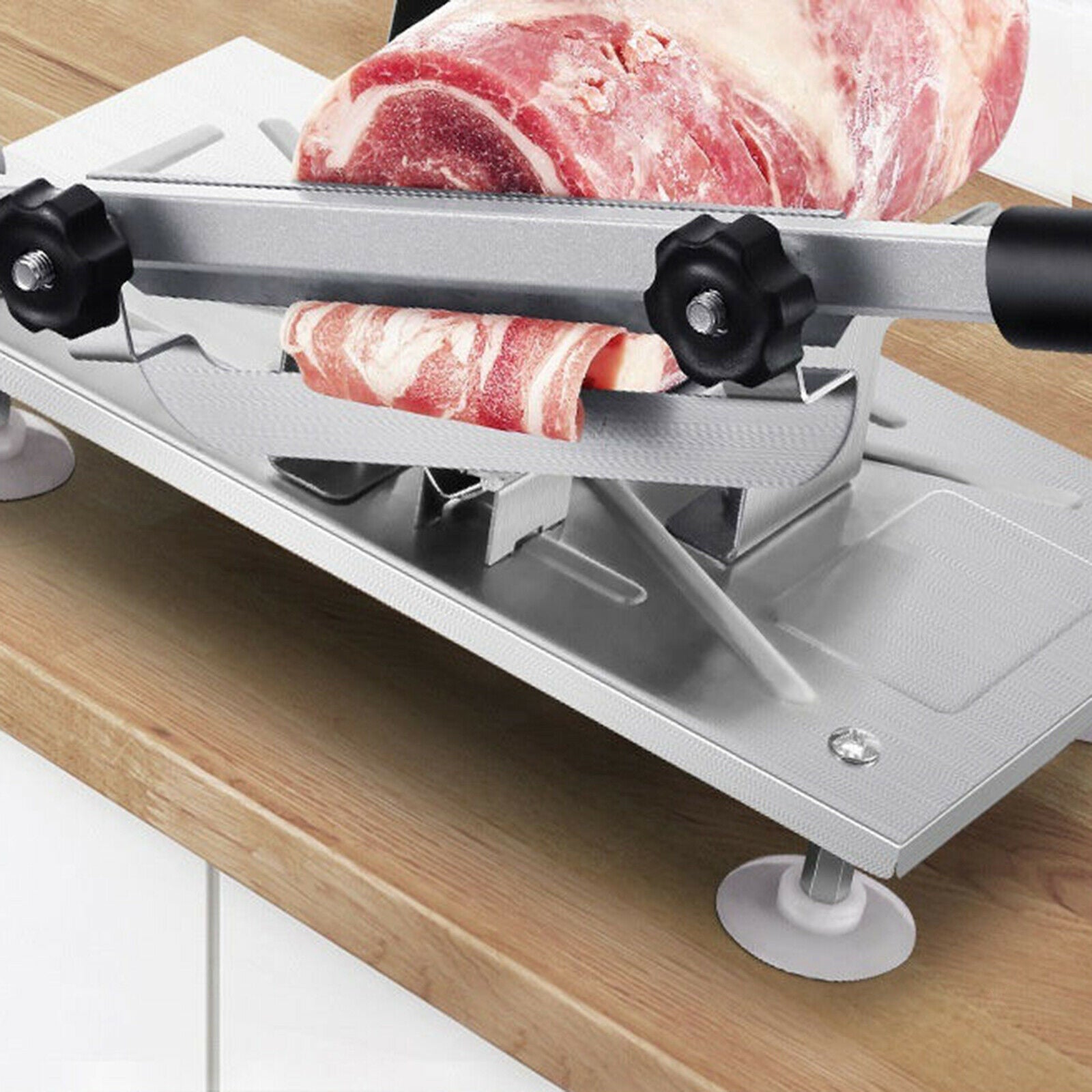 Manual Lamb Frozen Meat Slicer Slicing Machine Food Vegetables Beef Cutter