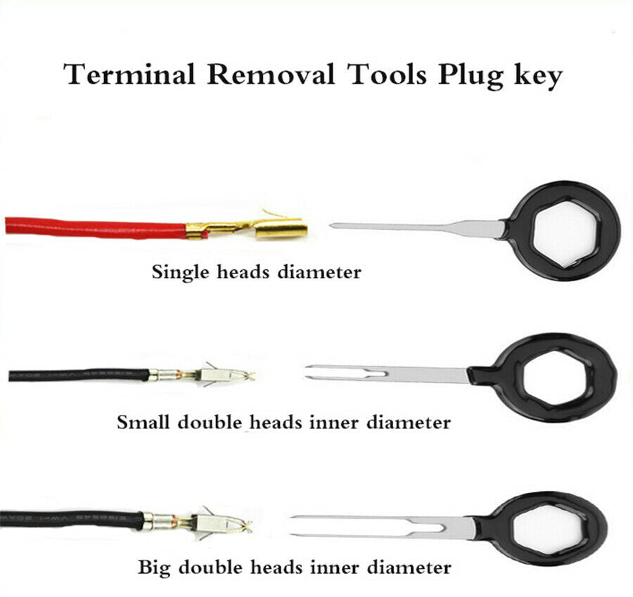 19 PCS Car Terminal Removal Tool Kit Wire Connector Pin Release Extractor Puller