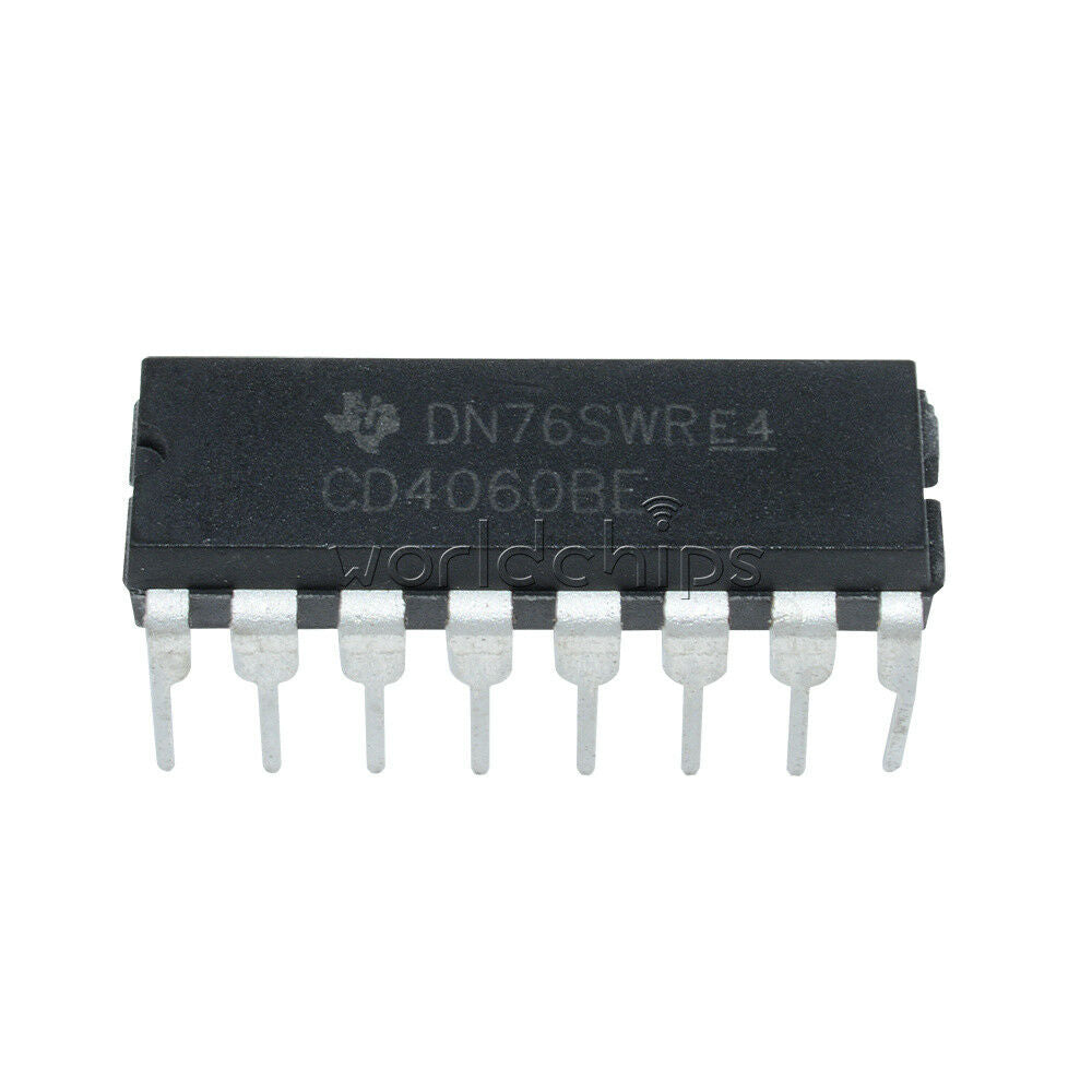 10Pcs CD4060BE CD4060 4060 Ripple Carry Binary Counter IC DIP-16 pin Low Power