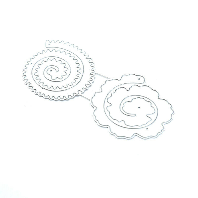 Spiral Flower Metal Cutting Dies for DIY Scrapbooking Crafts Embossing Die C Rf
