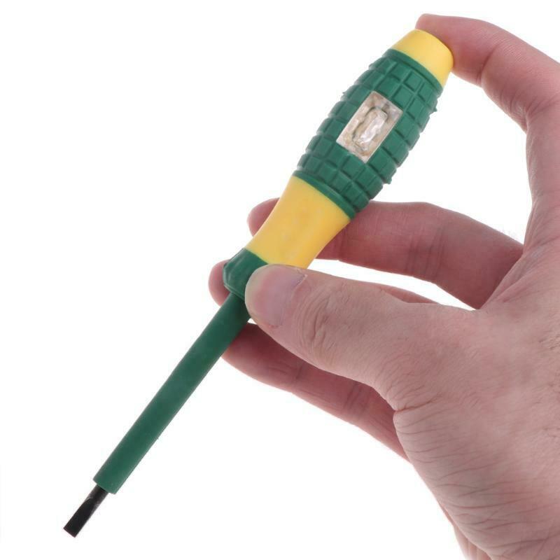 Electrical Tester Pen 220V Slotted Screwdriver Voltage Power Detector Probe 4mm