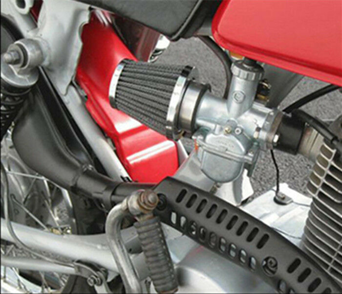 2Pcs 54mm Inlet Cold Air Intake Tapered Air Filter Cleaner For Motorcycle Racer