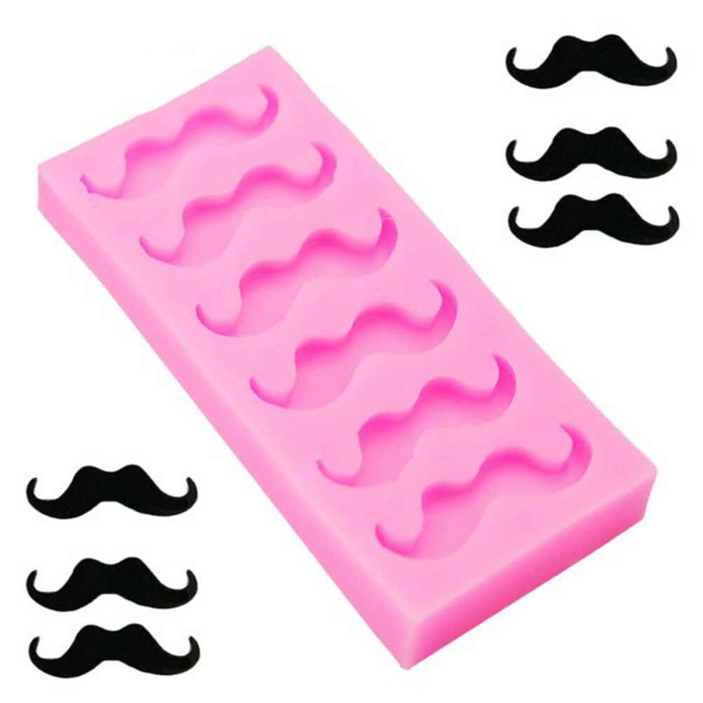 Beard Mustache Candy Silicone Fondant Mold Sugar Craft Christmas Cake Dec.l8