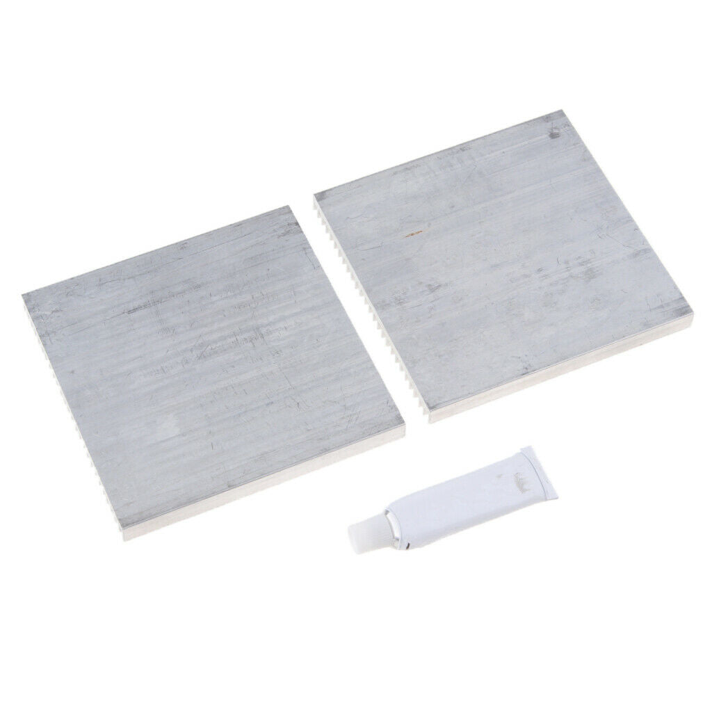 2 Pack Aluminum Heat Sink 80*7*80MM Cooling Heatsink for CPU RAM LED Light