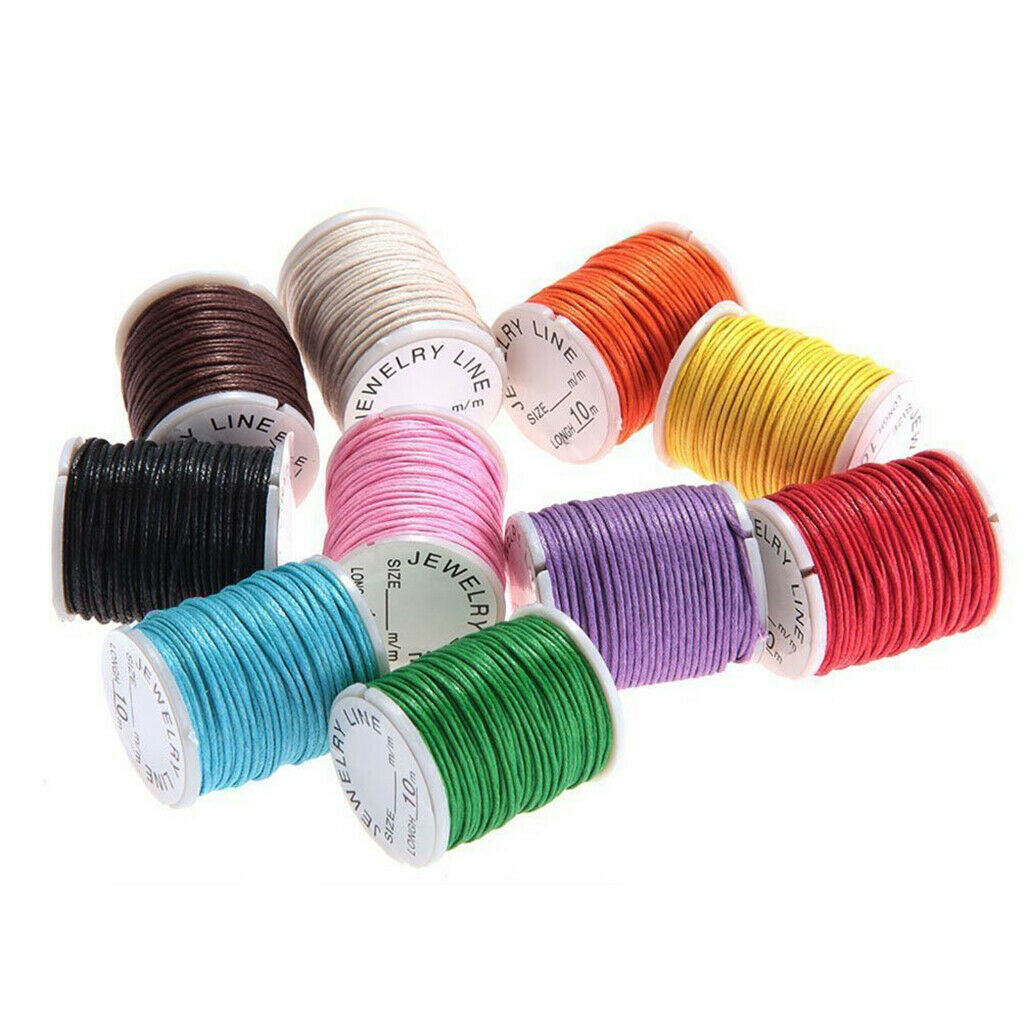 10 Buns Random Color Waxed Cotton Rope Rope For The