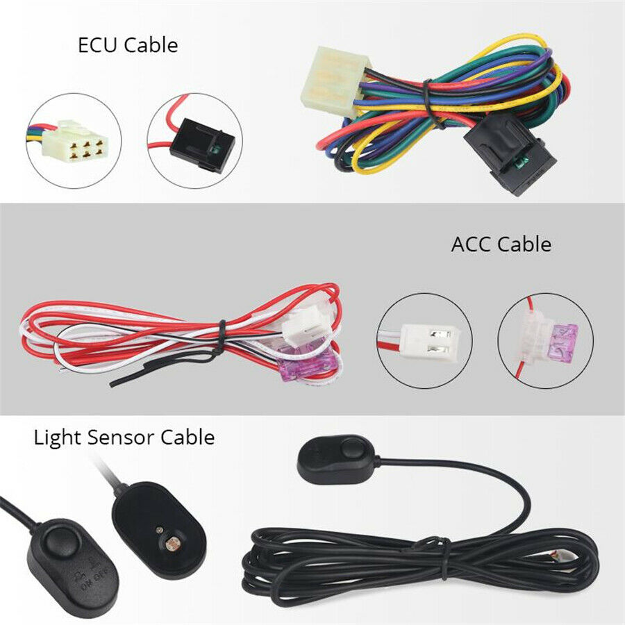 Automatic Headlight Control Light Sensor System ON/OFF Button For Car SUV 12V DC