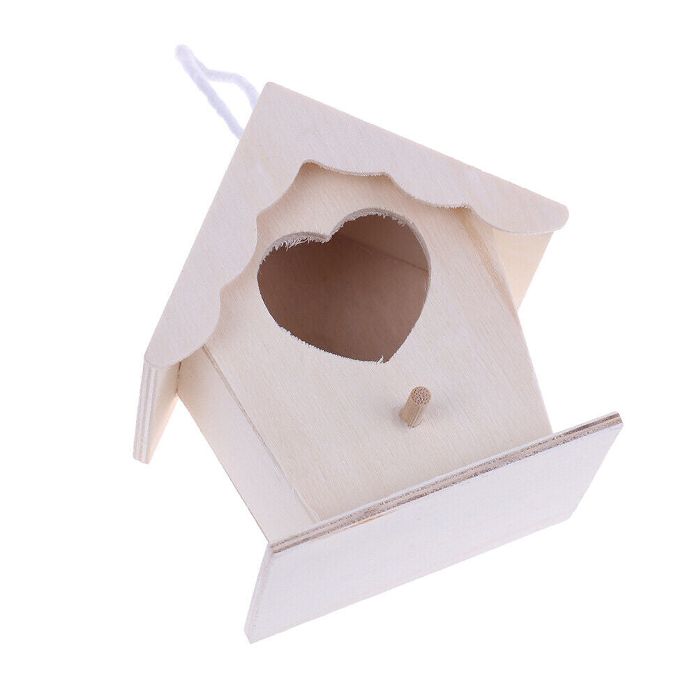 1pc Wooden garden Bird Cages Nests bird house jsJC.l8