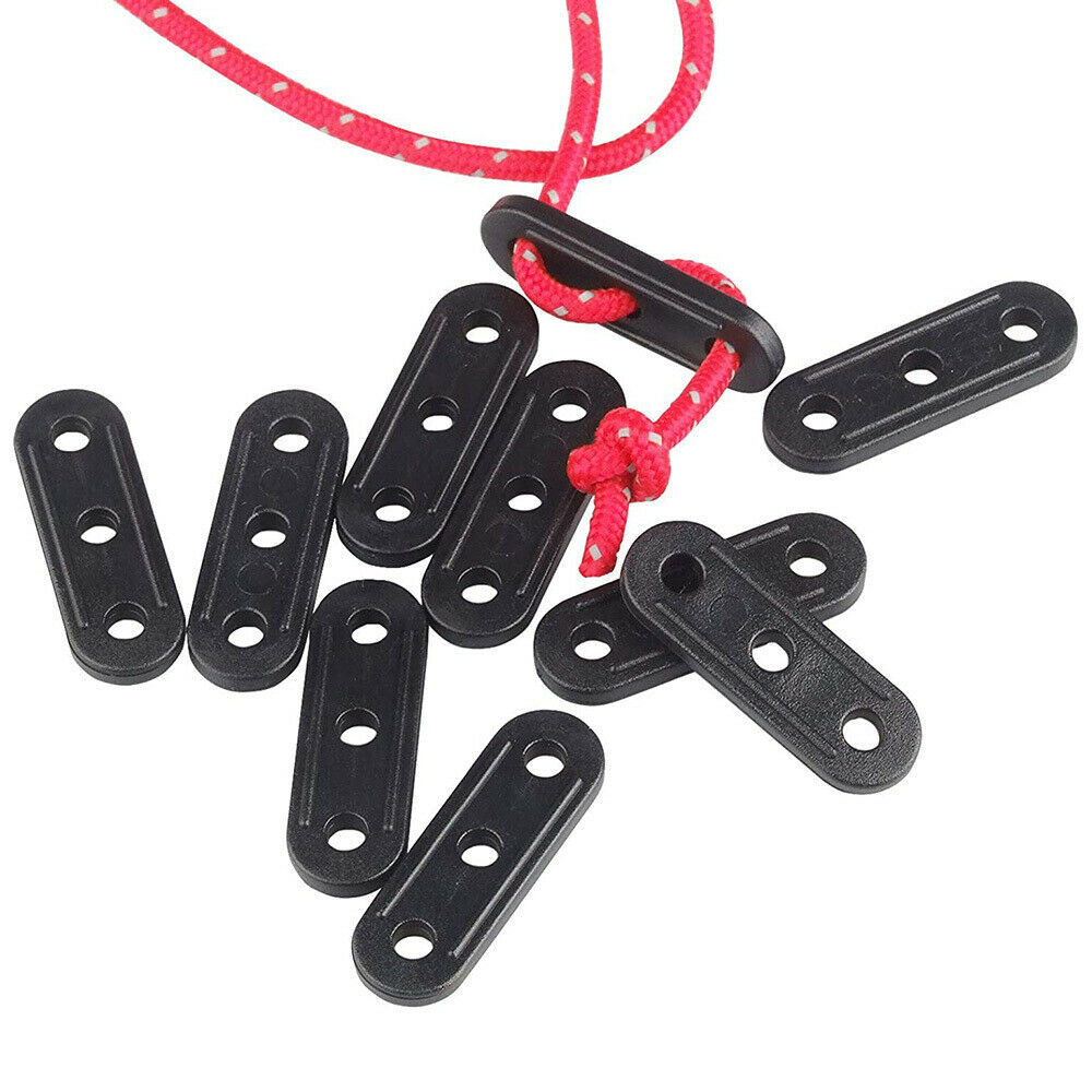 10Pcs Rope Buckle Fastener Plastic Cord Tensioners Rope Tent Buckle Adjuster LIN