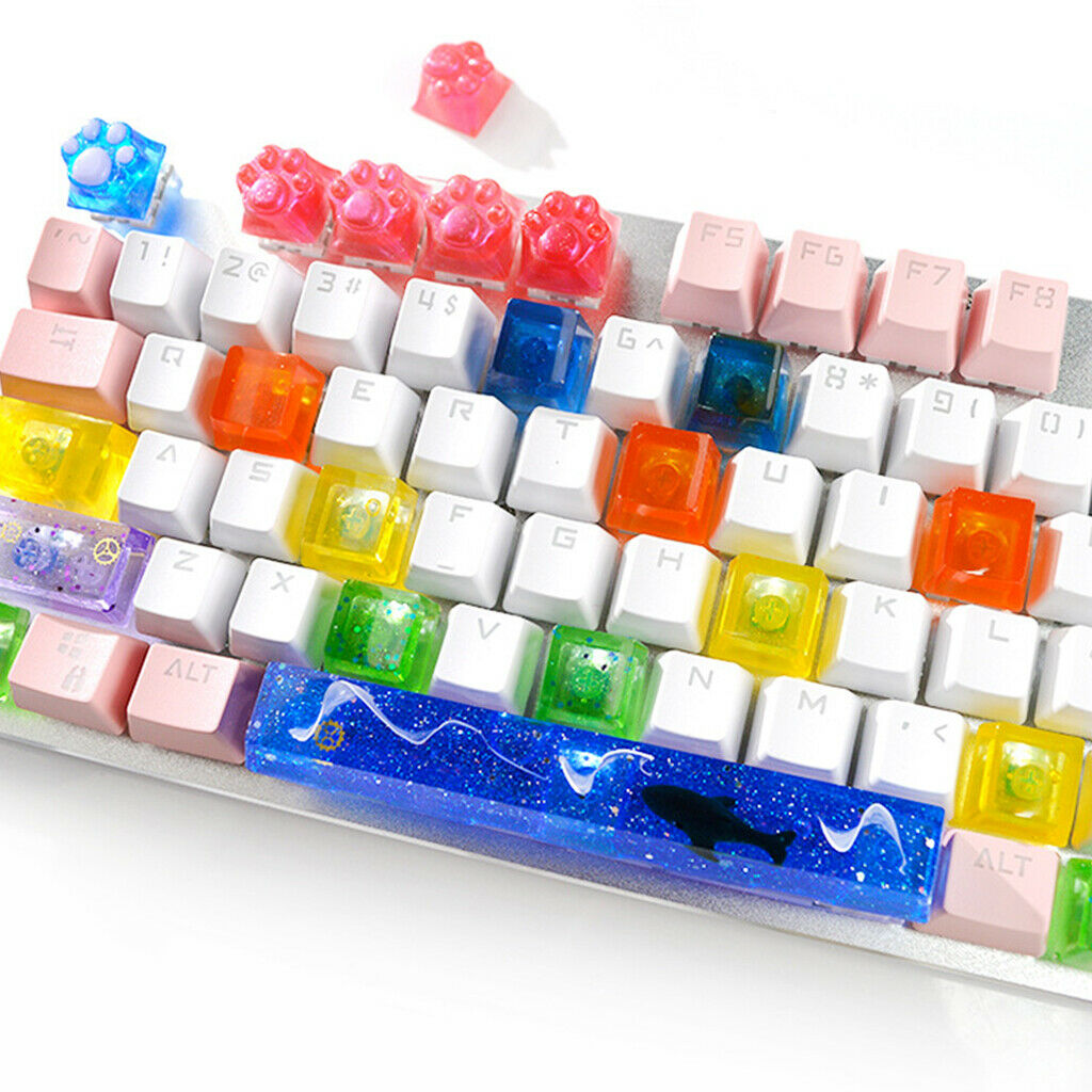 1Sets Manual DIY Mechanical Keyboard Key Cap Silicone Mold UV Crystal Epoxy Mold