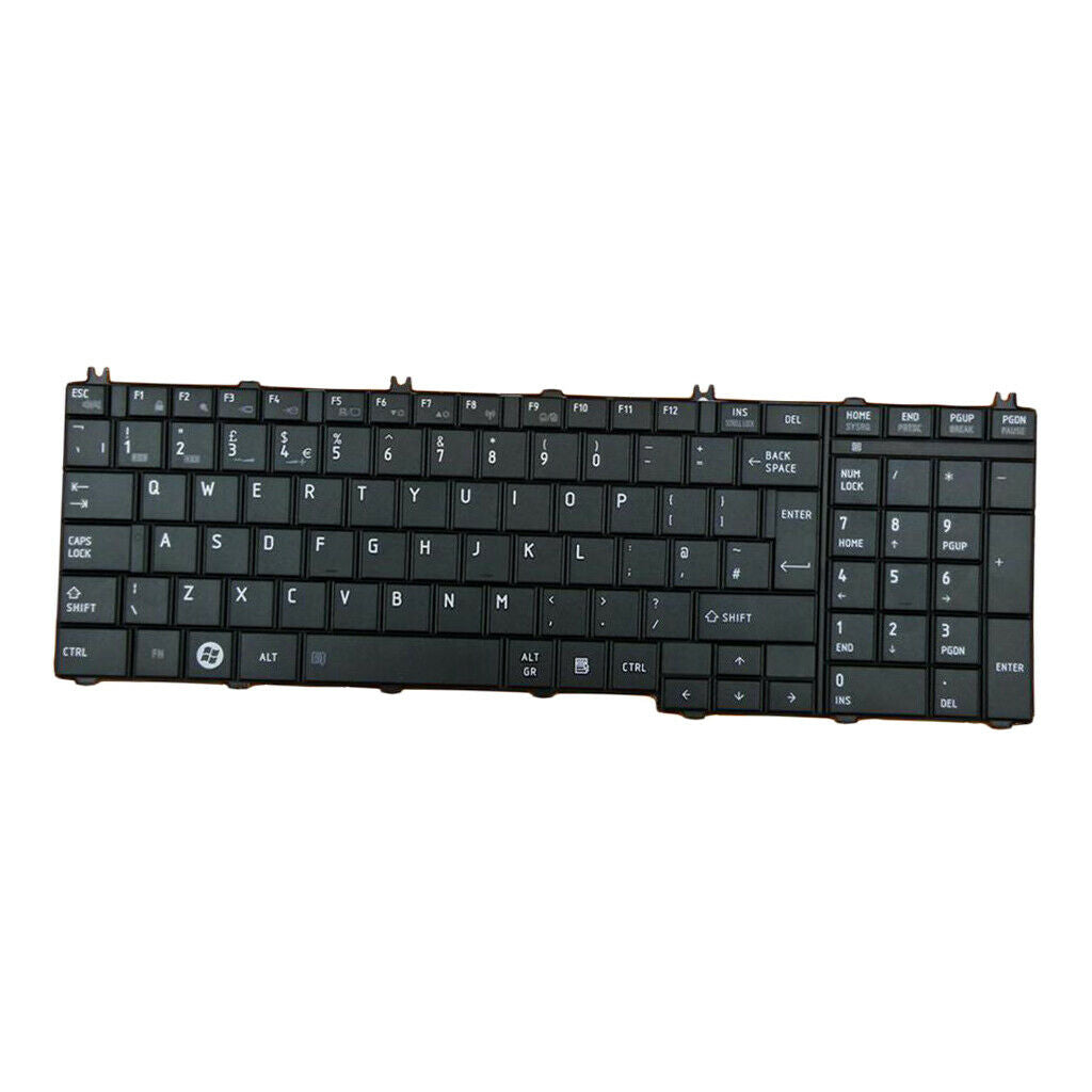 For   Satellite C650 C655D Laptop Standard UK English Keyboard Black
