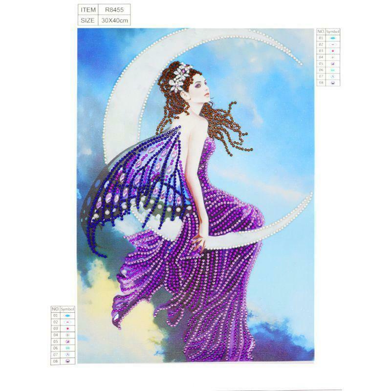 DIY Moon Girl 5D Special Diamond Painting Embroidery Cross Stitch Kit Crafts