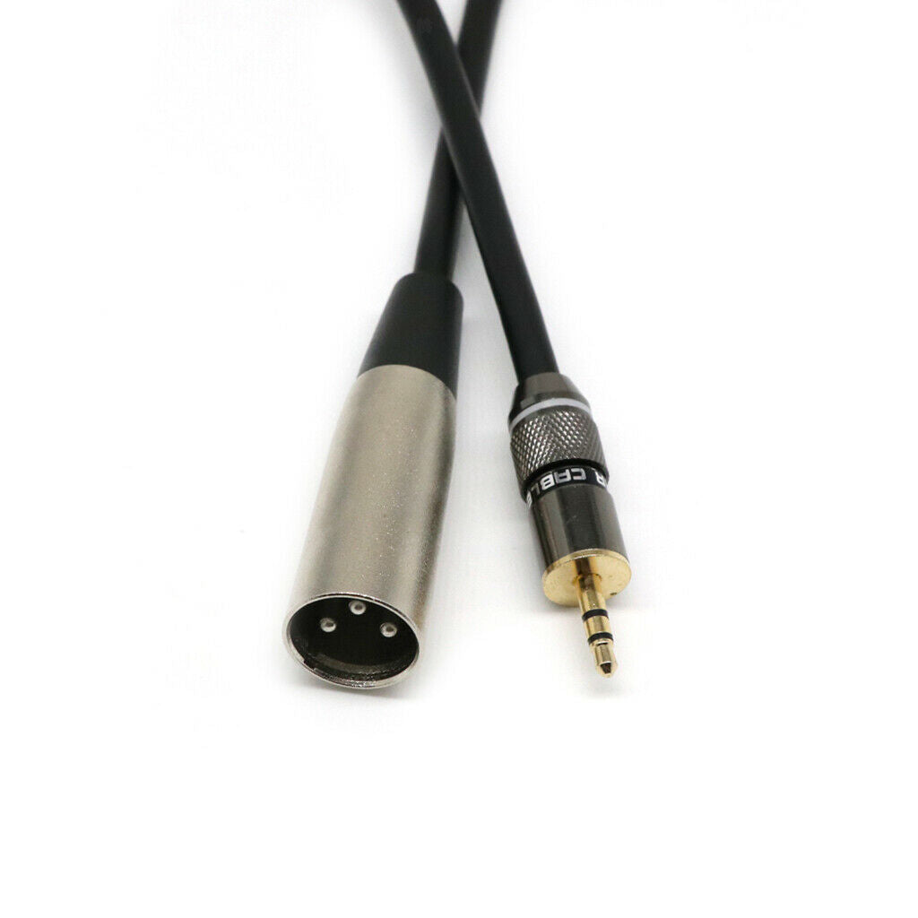 1ft Cable 1/8" TRS Stereo to XLR Male Cables 3.5mm () to XLR-M Adapter Cord