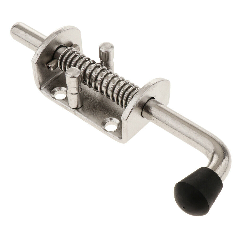 Heavy Duty Spring Latch Barrel Bolt with Axle 12mm 304 Stainless Steel