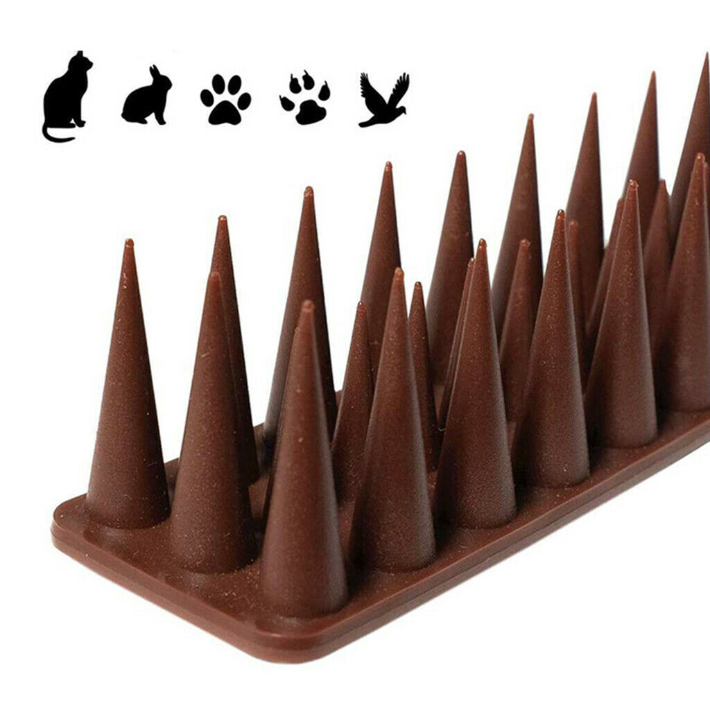 12pcs Plastic Bird Spikes Rodent Animal Repellent for Outdoor, Wall, Fence