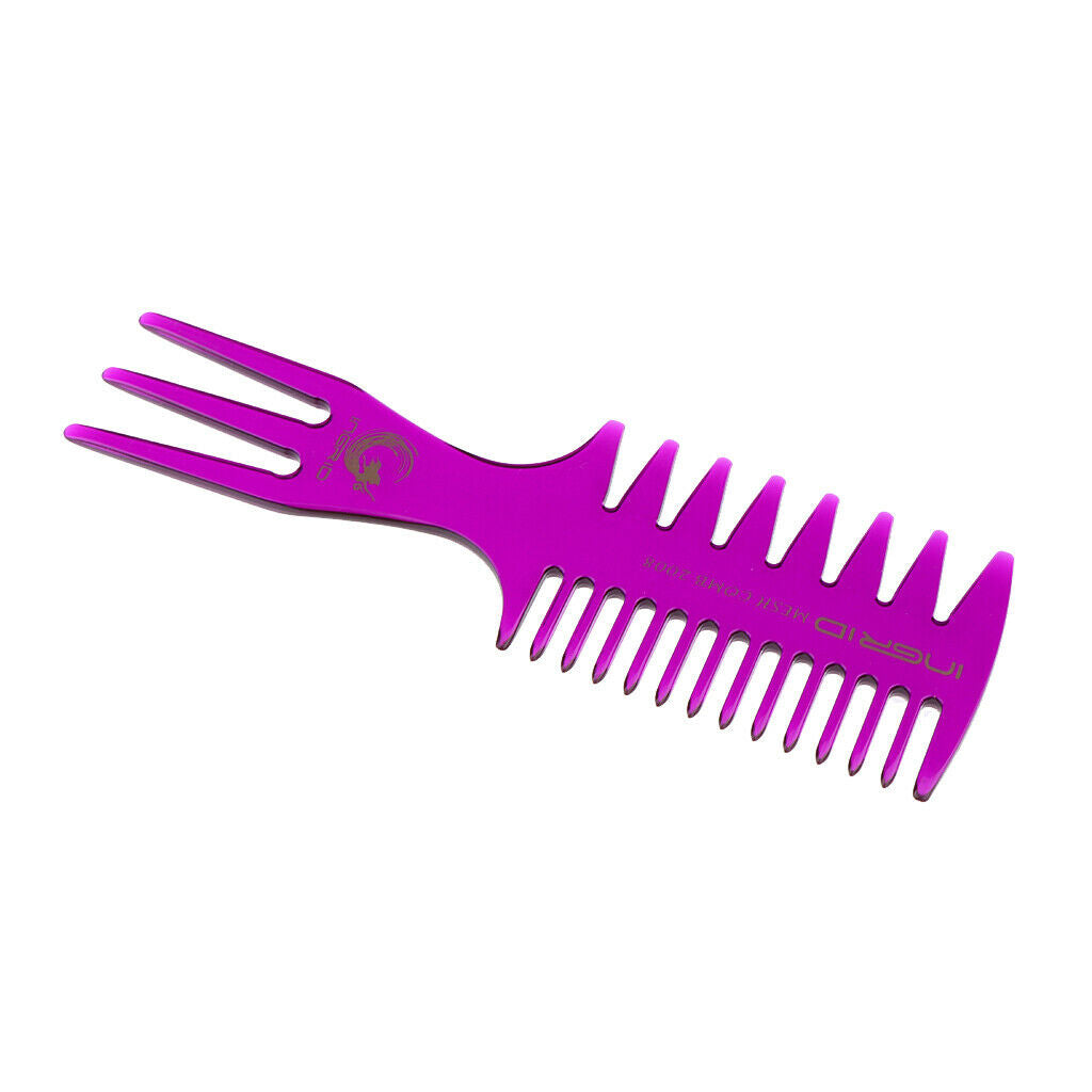 3 in 1 Anti-static Durable Hairbrush Changeful Hair Detangling Combs Purple