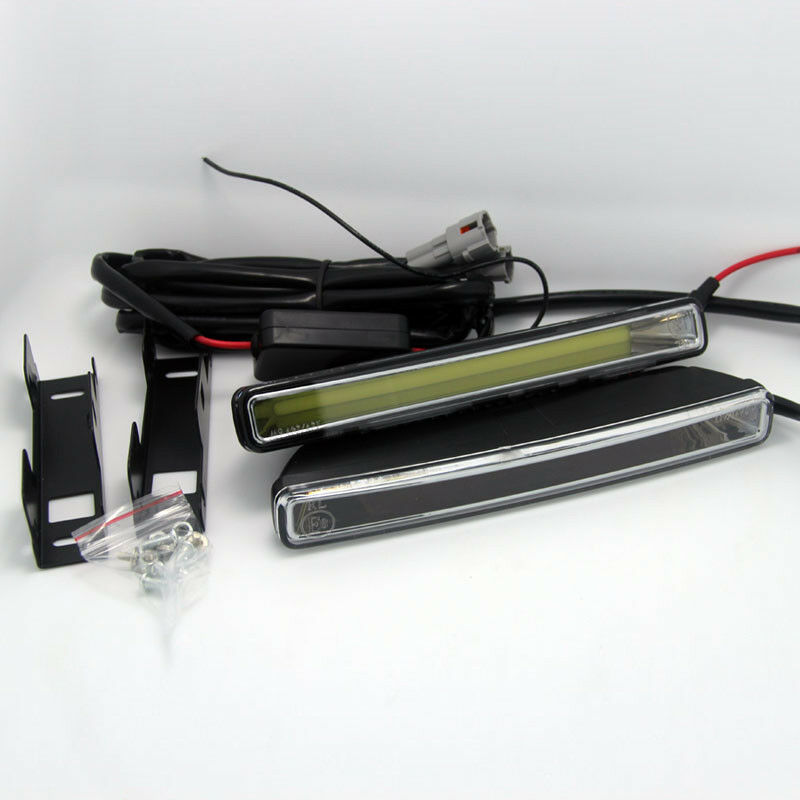2Pcs Super Bright Car 20W COB 6000K Xenon White LED Light DRL Driving Fog Lamps