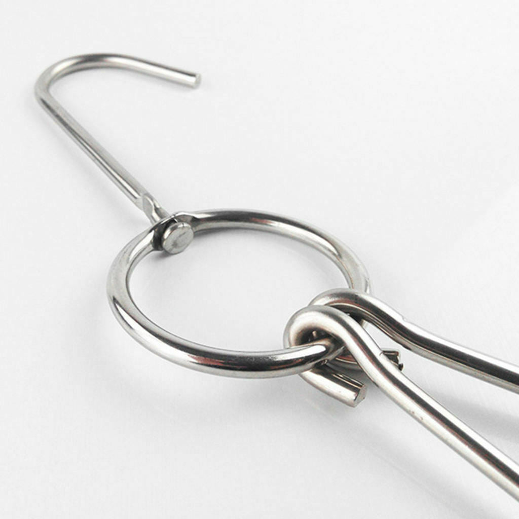 5 Packs Stainless Steel Meat Hooks Butcher Drying BBQ Hanger Hook Tool