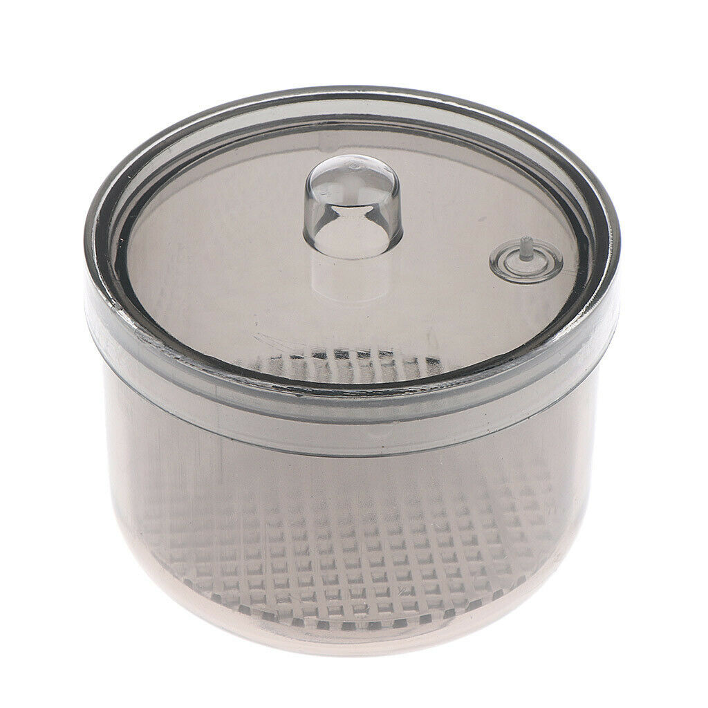 Nail Art Tools Sterilizer Box, Round Tray Case with Lid, for Manicure Tool