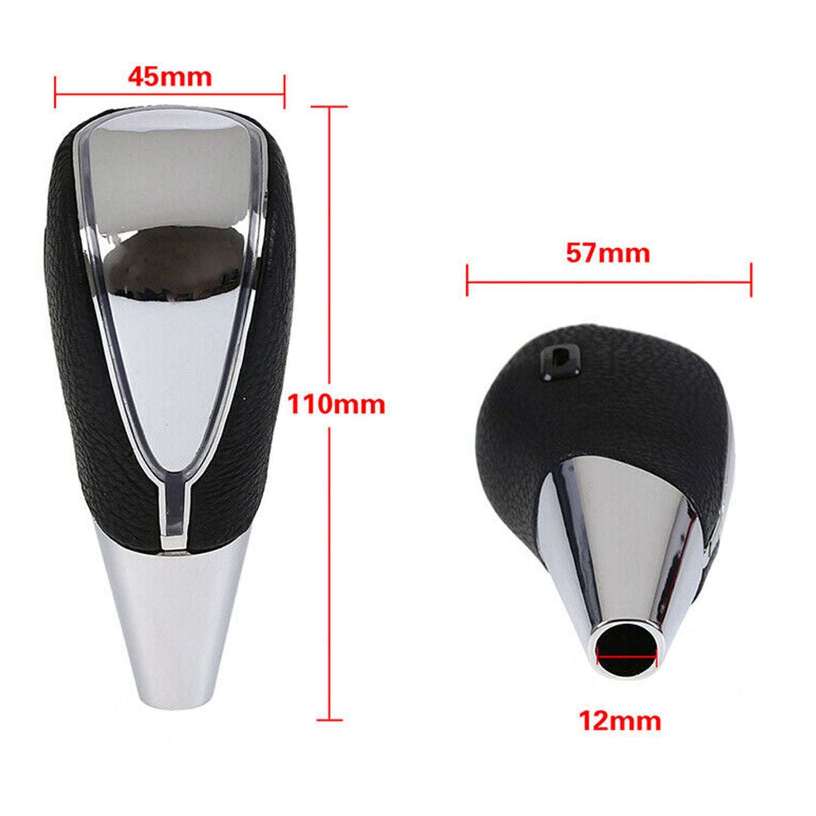 Car Gear Shift Knob Head LED Light Touch Activated Sensor USB Charging Handle