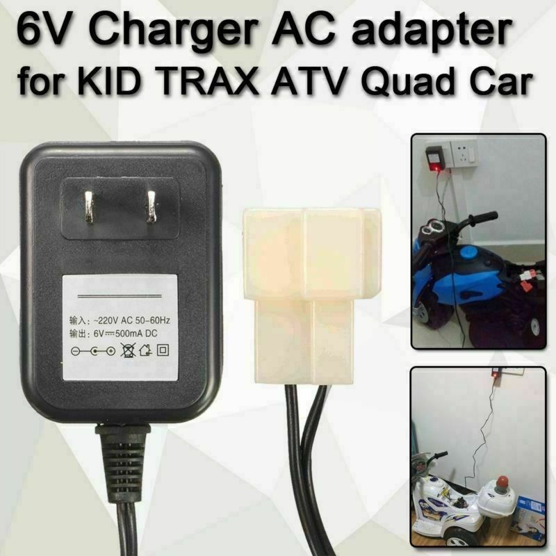 6V Wall Charger AC Adapter For Battery Powered Kid TRAX ATV Quad Ride On Car New