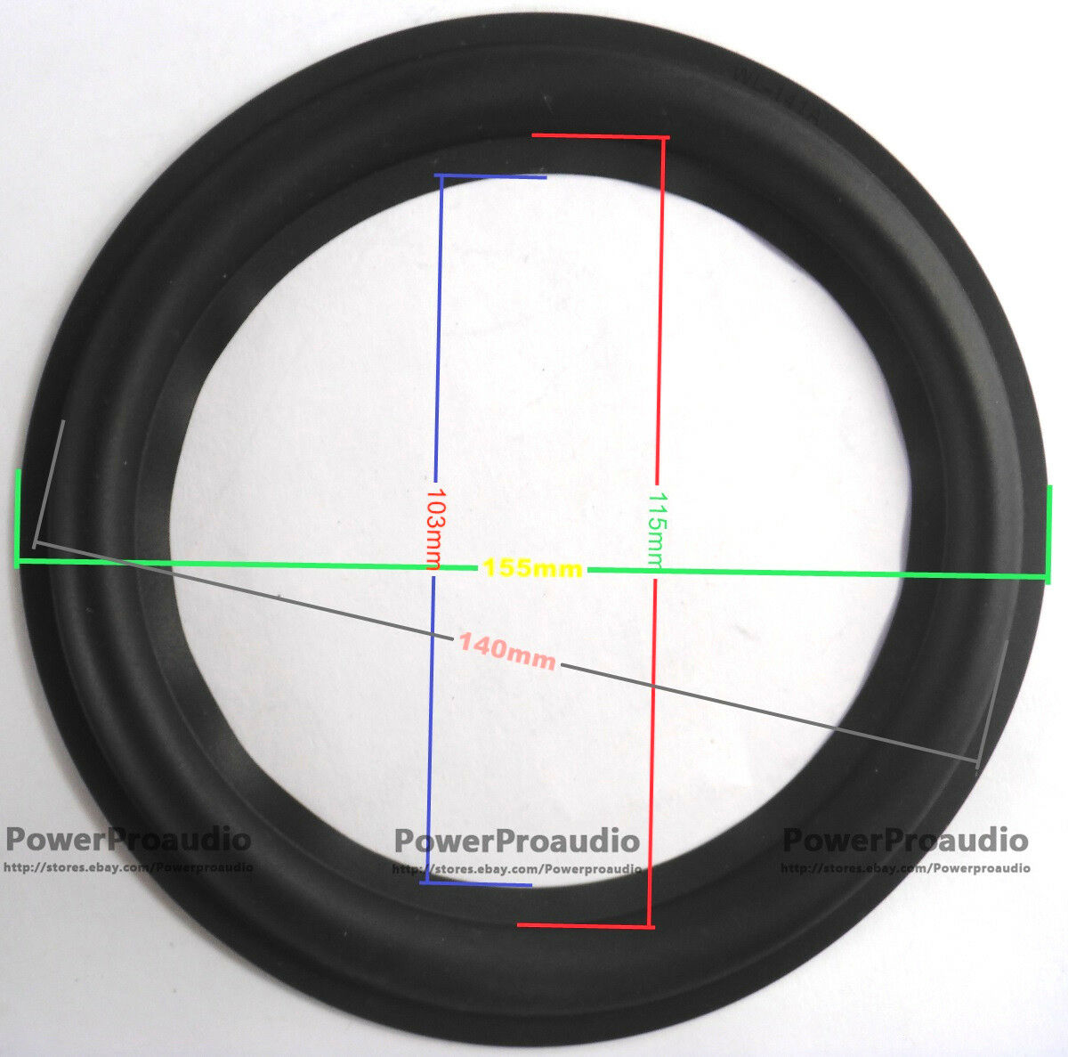 20pcs 6.5 inch WL-141A speaker rubber surround woofer edge 155 140 115 103mm