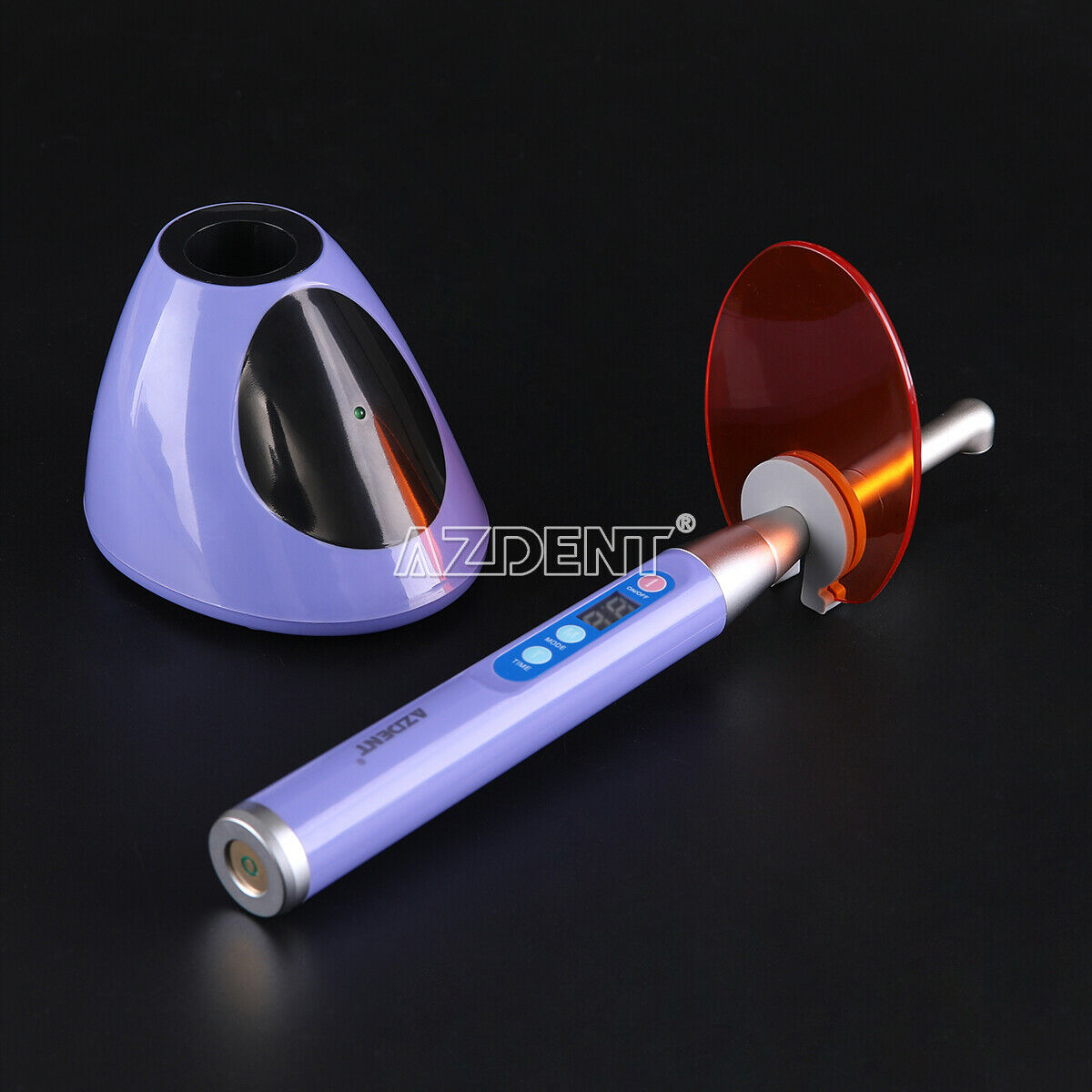3 X Dental Cordless iLed Curing Light Lamp 1 Second Cure 5W LED 2300mW/c㎡ Purple