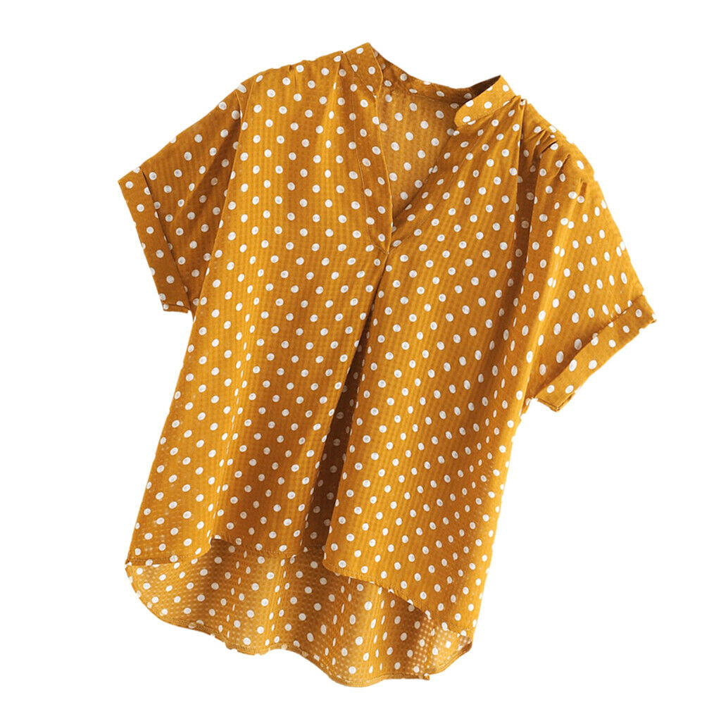 Women's V-neck Short Sleeve Casual T-shirt Plus Size Tunic Tops Tops Shirt -