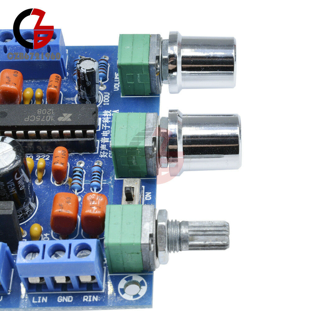 12V Preamplifier XR1075 BBE Sound Surround Effect Amplifier Preamp Board New
