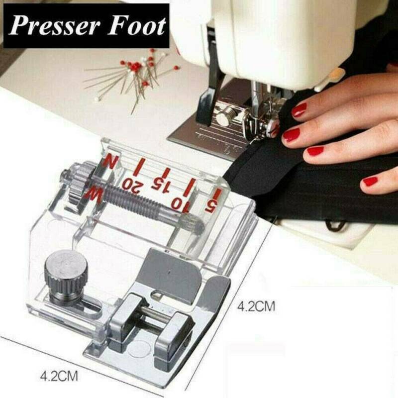 Adjustable Bias Tape Feet Binding Presser Foot For Brother Janome Sewing Tools !