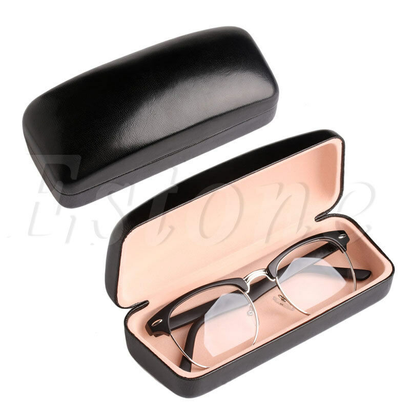 Eye Glasses Sunglasses Hard Case Portable Holder Protector Box Clamp Shell