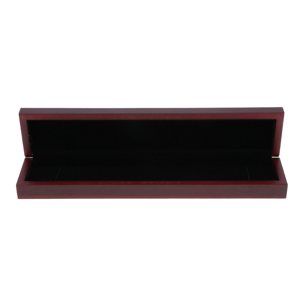 Wooden Jewelry Box/Jewel Case Cabinet Necklace Storage Organizer 13"x2.8"x1.6"