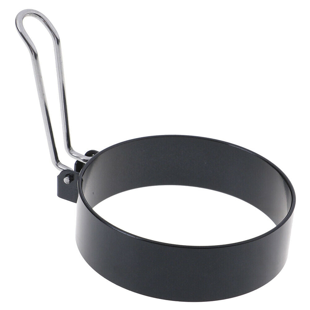Nonstick Stainless Steel Handle Round Egg Ring Shaper Pancake Mould Mold .l8