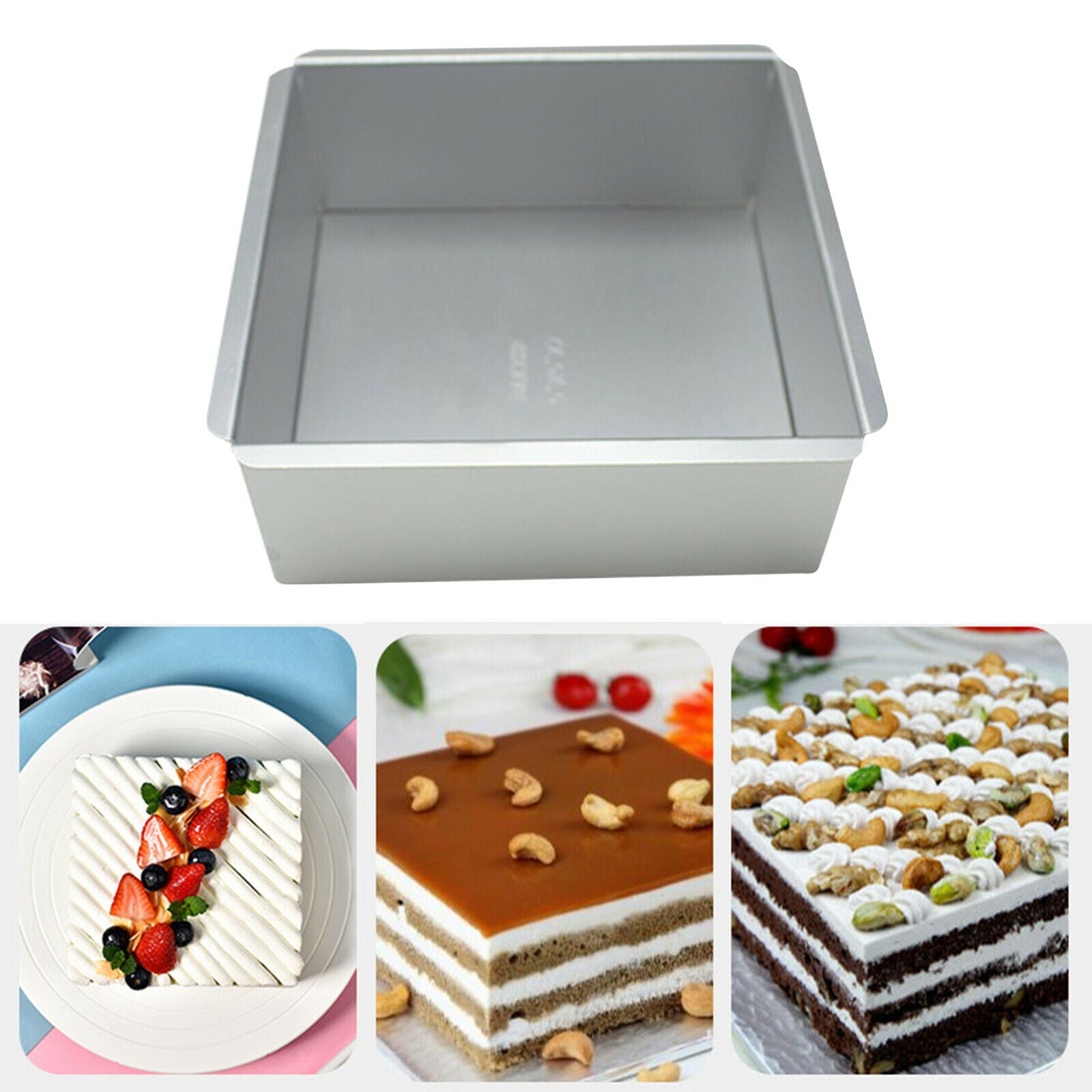 6 Inches Cake Pan with Removable Bottom Bakeware for Bread Cheese Cake