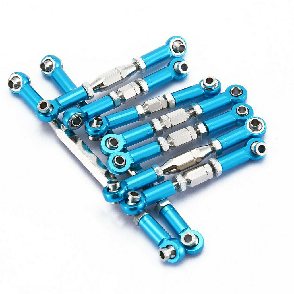 9 Pieces Servo Linkage Pulling Steering Rod for WLtoys 12428 FY-03 RC Car