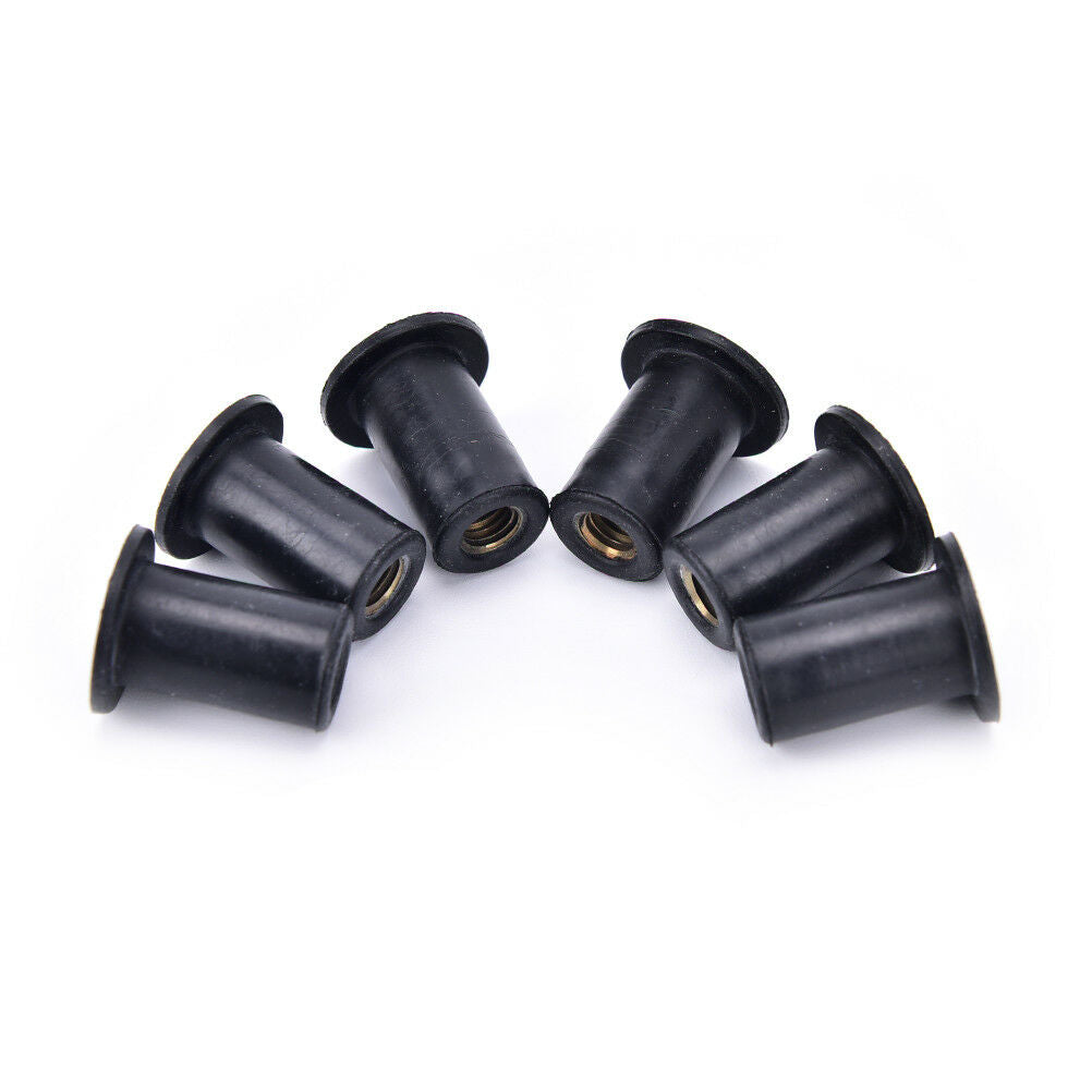 6pcs M5 rubber grommet well nuts blind fastener windscreen kayak accessori.l8