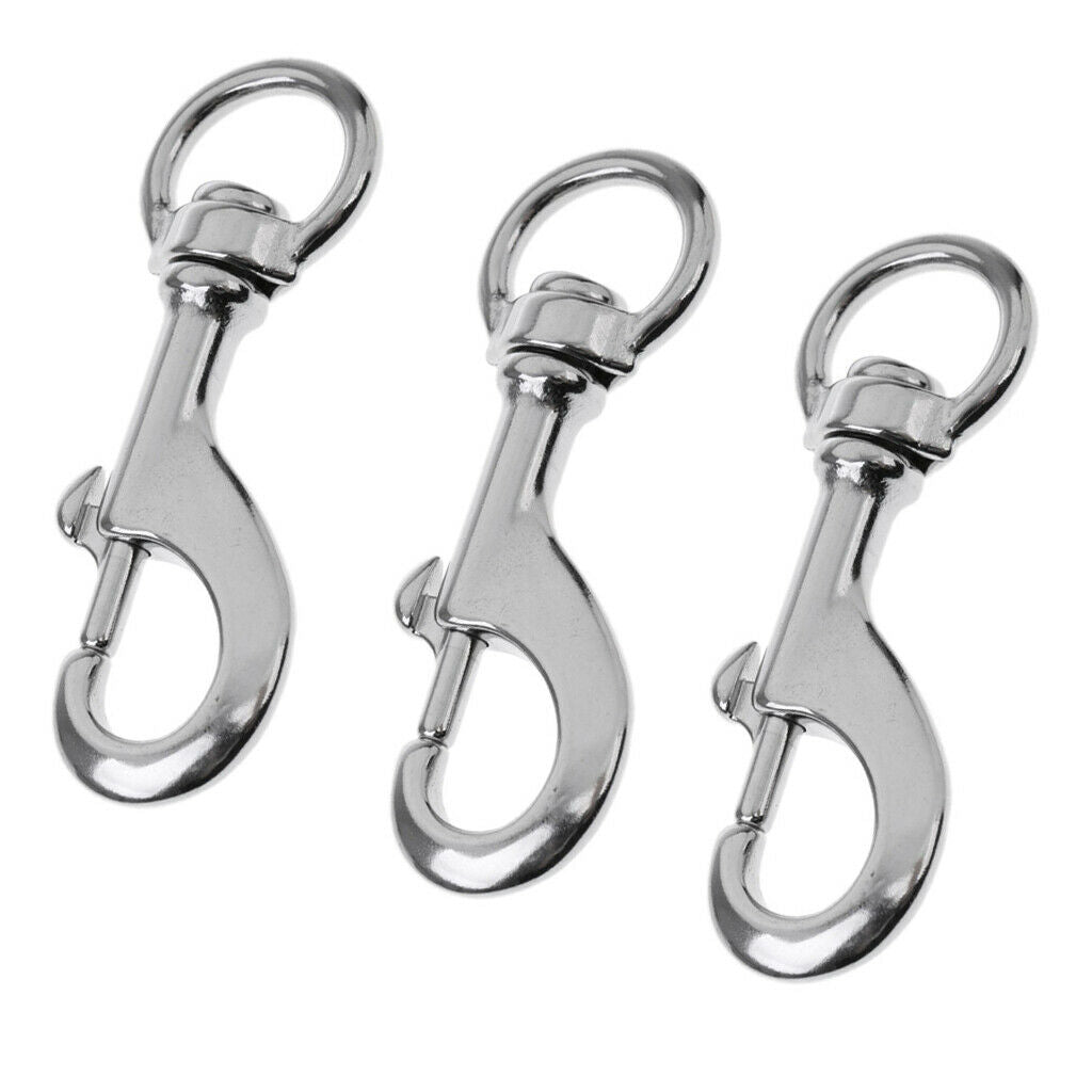 Bulk 3 Dive Bolt Snap, Single Ended Clips Marine Hardware Accessories -